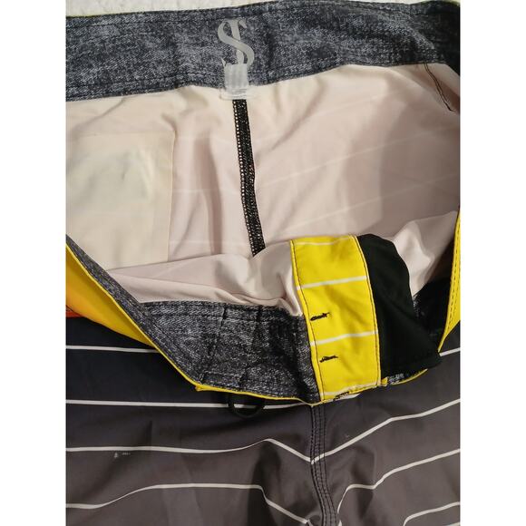 O'Neill Jordy Smith Freak Collection Board Shorts Mens 36 Rasta Raggae Tropical - Picture 7 of 16